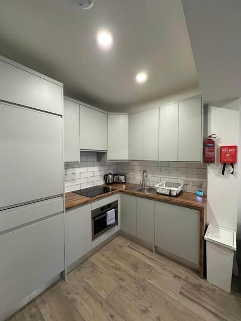 Apartment, 2 Bedrooms | Private kitchen | Fridge, microwave, oven, stovetop