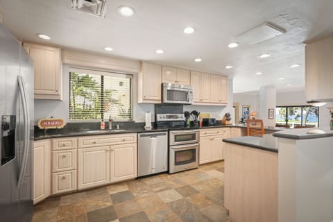 Room, 3 Bedrooms, Oceanfront (Unit 108, 3Bath) | Private kitchen | Fridge, microwave, oven, stovetop