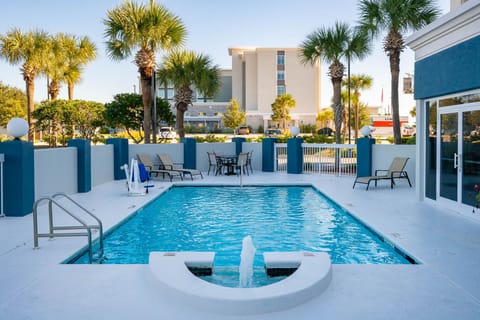 Indoor pool, outdoor pool, sun loungers