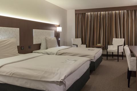 Twin Room | In-room safe, desk, laptop workspace, iron/ironing board