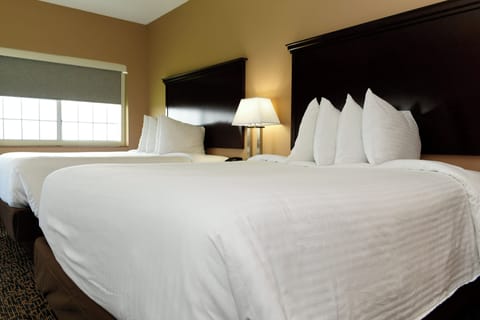 Suite, 2 Queen Beds, Non Smoking | In-room safe, desk, laptop workspace, iron/ironing board