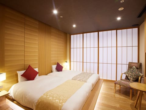 Japanese Western Style Room 801 with Hot Spring, Non Smoking | In-room safe, desk, blackout drapes, free WiFi