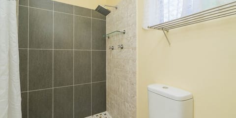 Triple Room | Bathroom | Shower, free toiletries, hair dryer, towels