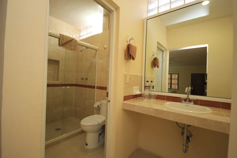 Standard Double Room | Bathroom | Shower, free toiletries, hair dryer, towels