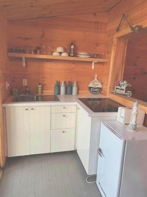 Executive Cabin | Private kitchen | Fridge, stovetop, coffee/tea maker, toaster