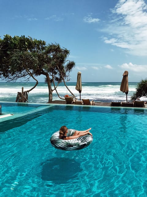 Indoor pool, outdoor pool, pool umbrellas, sun loungers