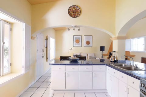 Panoramic House | Private kitchen | Fridge, microwave, oven, stovetop