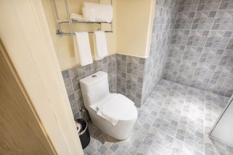 Deluxe Room, 1 Bedroom | Bathroom amenities | Shower, slippers, bidet, towels