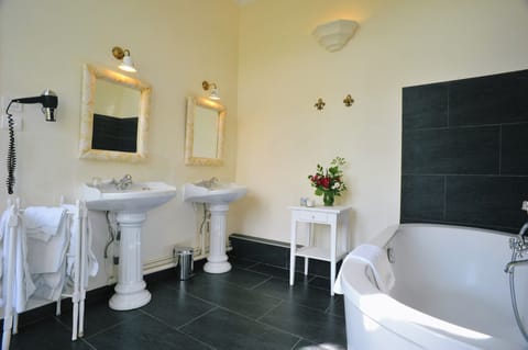 Free toiletries, hair dryer, towels