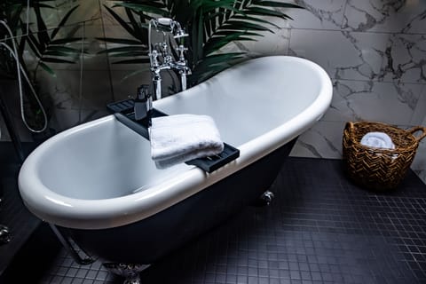 Elite Room (Sensational) | Bathroom | Designer toiletries, hair dryer, towels, soap