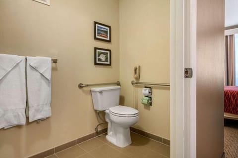 Room, 1 Queen Bed, Accessible, Non Smoking | Bathroom | Combined shower/tub, hair dryer, towels