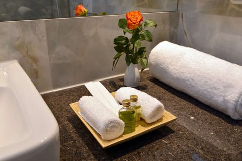 Superior Room, 1 Double Bed, Non Smoking | Bathroom | Shower, free toiletries, hair dryer, towels