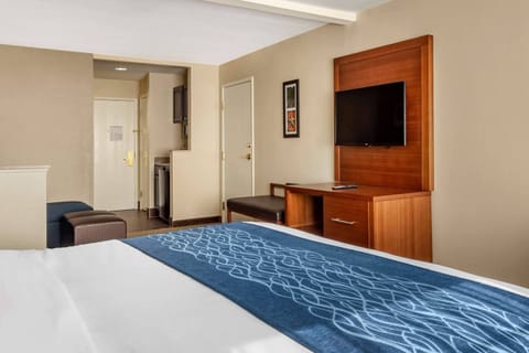 Suite, 1 King Bed, Non Smoking | Pillowtop beds, desk, laptop workspace, blackout drapes