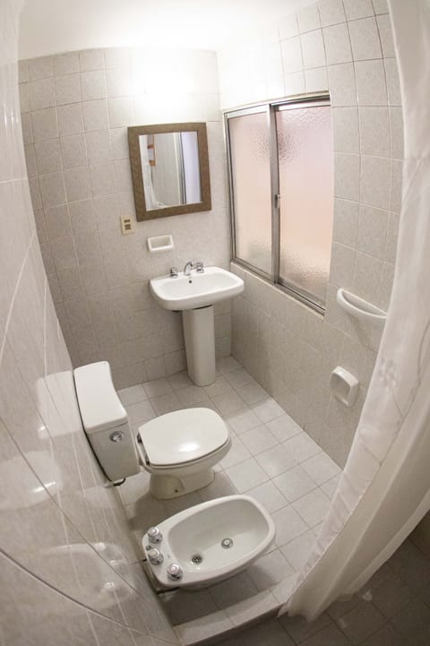 Shared Dormitory | Bathroom | Shower, bidet, towels, soap