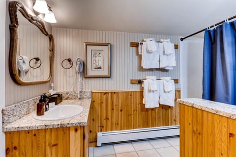 Suite (Ski Tip B&B - Petite) | Bathroom | Combined shower/tub, free toiletries, hair dryer