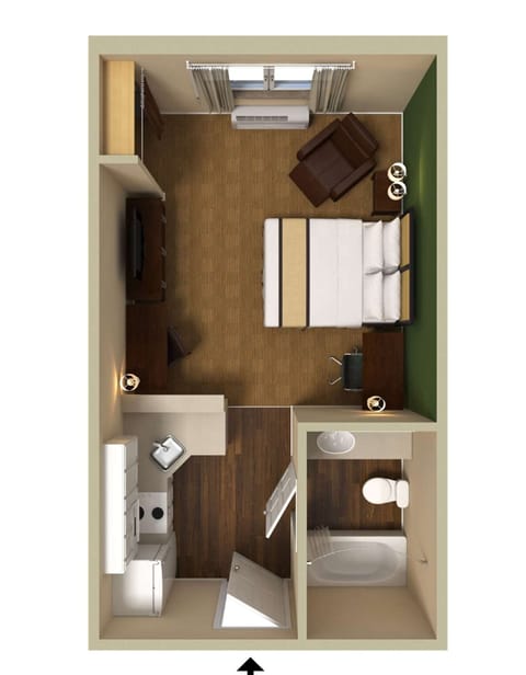 Desk, iron/ironing board, free WiFi