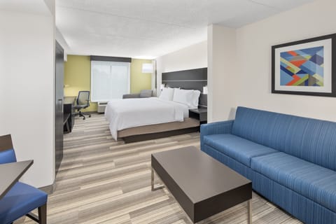 Suite, 1 King Bed | In-room safe, desk, iron/ironing board, free cribs/infant beds