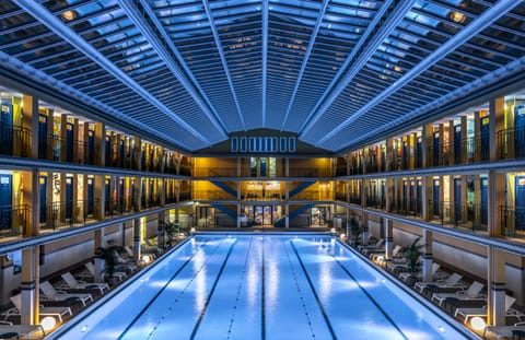 Indoor pool, outdoor pool