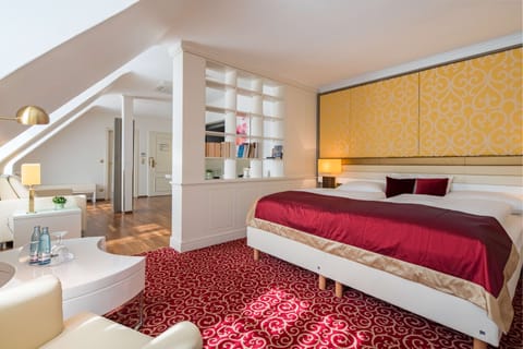 Junior Suite, 1 Double Bed | In-room safe, individually decorated, desk, blackout drapes