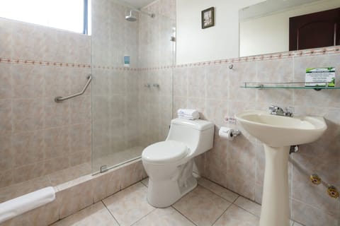 Standard Double Room | Bathroom | Shower, free toiletries, hair dryer, towels