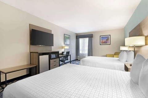 Suite, 2 Queen Beds, Accessible, Non Smoking | Premium bedding, desk, laptop workspace, blackout drapes