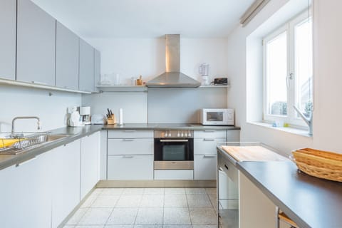 Penthouse, 3 Bedrooms, 2 Bathrooms, City View (Opernring 7) | Private kitchen | Full-size fridge, microwave, stovetop, dishwasher