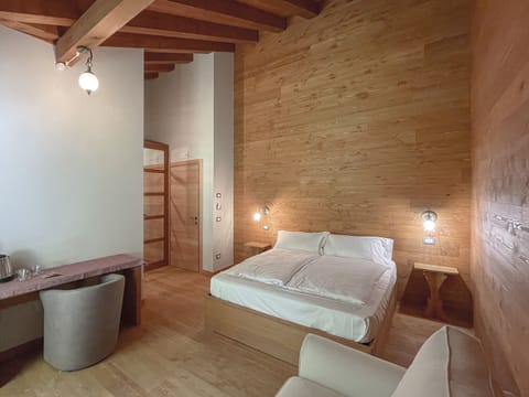 Standard Double Room, 1 Queen Bed with Sofa bed, Balcony, Mountain View | Blackout drapes, soundproofing, free WiFi, bed sheets