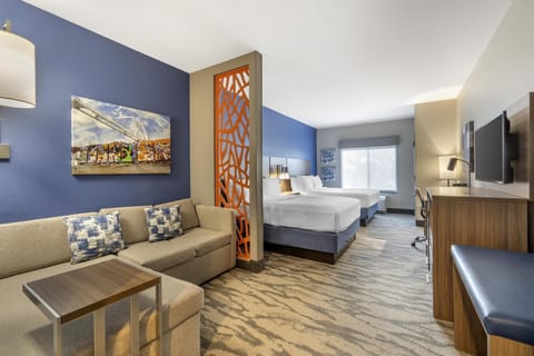 In-room safe, desk, laptop workspace, iron/ironing board