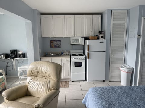 Economy Studio | Private kitchen | Full-size fridge, microwave, oven, stovetop