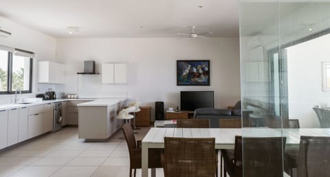 Penthouse, 3 Bedrooms | Private kitchen | Full-size fridge, microwave, stovetop, dishwasher