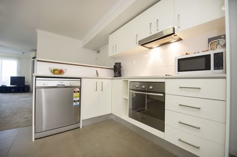 Two Bedroom Penthouse | Private kitchen | Fridge, microwave, coffee/tea maker, electric kettle