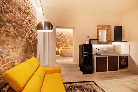 Apartment, 1 Queen Bed with Sofa bed, Garden View | Living area | Flat-screen TV