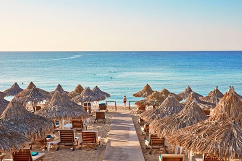 Private beach, sun loungers, beach umbrellas, beach towels
