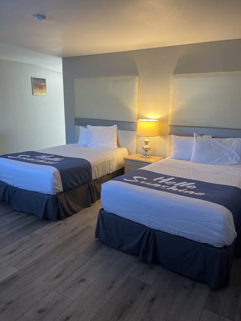 Deluxe Double Room, 2 Double Beds | Free WiFi, bed sheets, wheelchair access