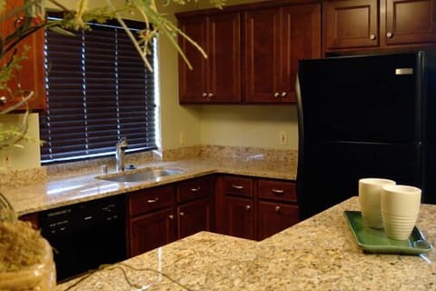 Executive Apartment | Private kitchen | Fridge, microwave, oven, stovetop