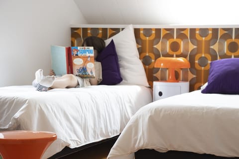 70s Design Room, Family, Multiple Beds, Non-Smoking | Premium bedding, individually decorated, individually furnished, desk