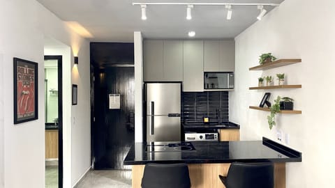 Luxury Apartment | Private kitchen | Mini-fridge, microwave, toaster, coffee grinder