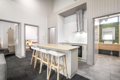 Family Apartment | Private kitchenette | Fridge, electric kettle