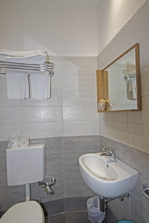 Shower, free toiletries, hair dryer, bidet