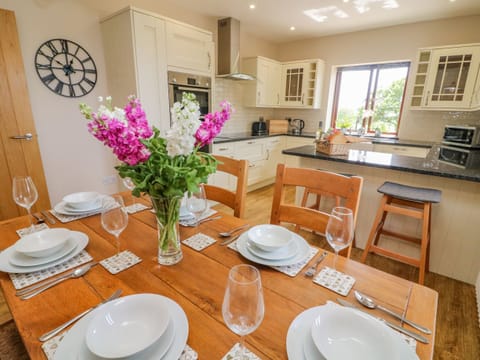 Fridge, dishwasher, electric kettle, cookware/dishes/utensils