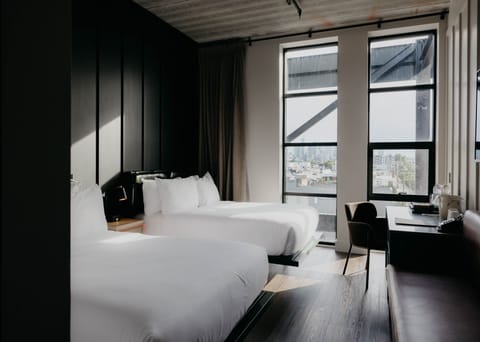 Skyline View Two Double Room | Hypo-allergenic bedding, minibar, in-room safe, individually decorated