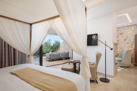 Signature Adriatic Panoramic Suite- Signature Deluxe Sea View Suite with terrace | Frette Italian sheets, premium bedding, down comforters, minibar