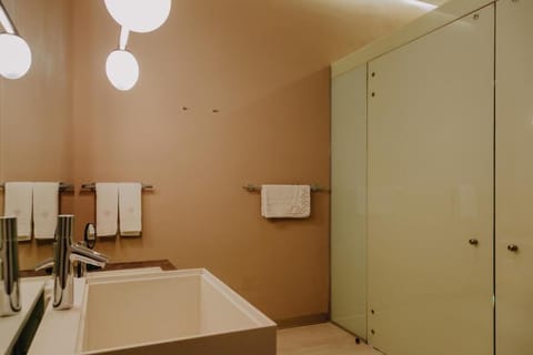 De Luxe Double | Bathroom | Shower, rainfall showerhead, hair dryer, bathrobes