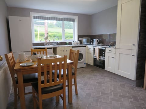 Fridge, dishwasher, electric kettle, toaster