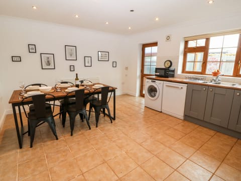 Fridge, dishwasher, electric kettle, toaster