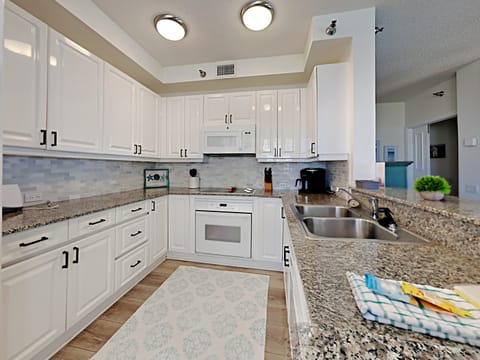 Condo, Multiple Beds, Balcony, Ocean View (#9D - No Pets Allowed) | Private kitchen | Fridge, microwave, oven, stovetop