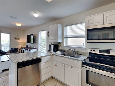 Condo, Multiple Beds, Balcony, Ocean View (#521 - No Pets Allowed) | Private kitchen | Fridge, microwave, oven, stovetop