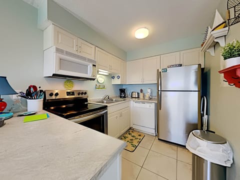 Condo, Multiple Beds, Balcony, Ocean View (#56 - No Pets Allowed) | Private kitchen | Fridge, microwave, oven, stovetop