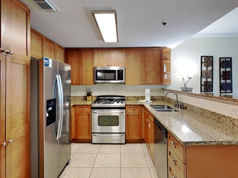 Condo, Multiple Beds, Balcony, Ocean View (#C606 - No Pets Allowed) | Private kitchen | Fridge, microwave, oven, stovetop