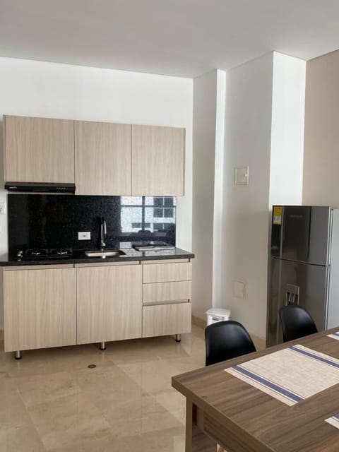 Superior Apartment, 1 Bedroom | Private kitchen | Fridge